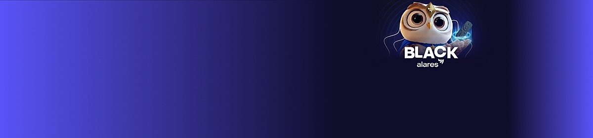 Imagem promocional da Alares com destaque para internet fibra óptica